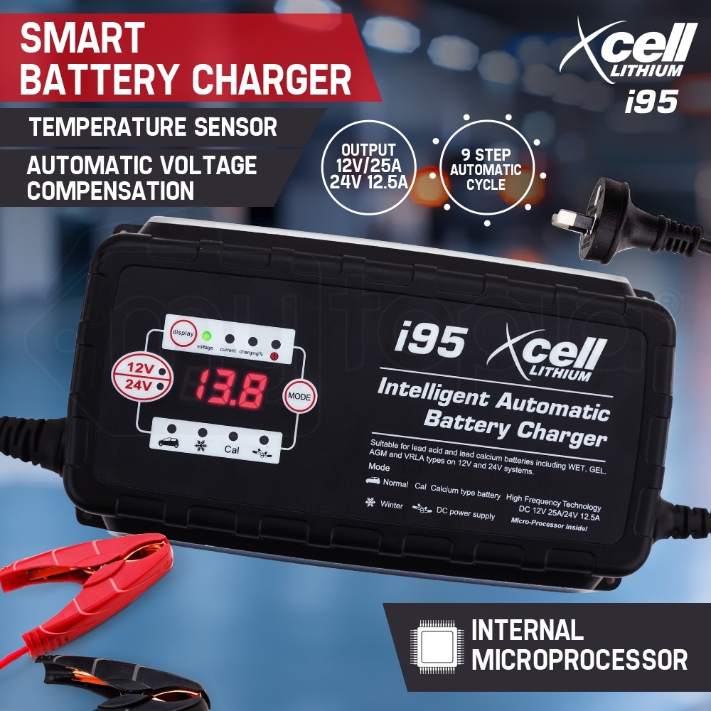 X-Cell 9 Stage Automatic Smart Battery Charger- i95
